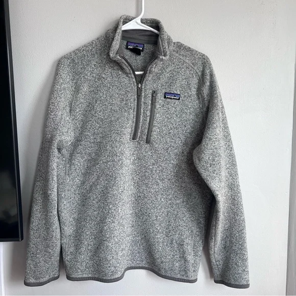 Patagonia Better Sweater Quarter Zip Fleece Stonewash Gray M - Picture 5 of 9